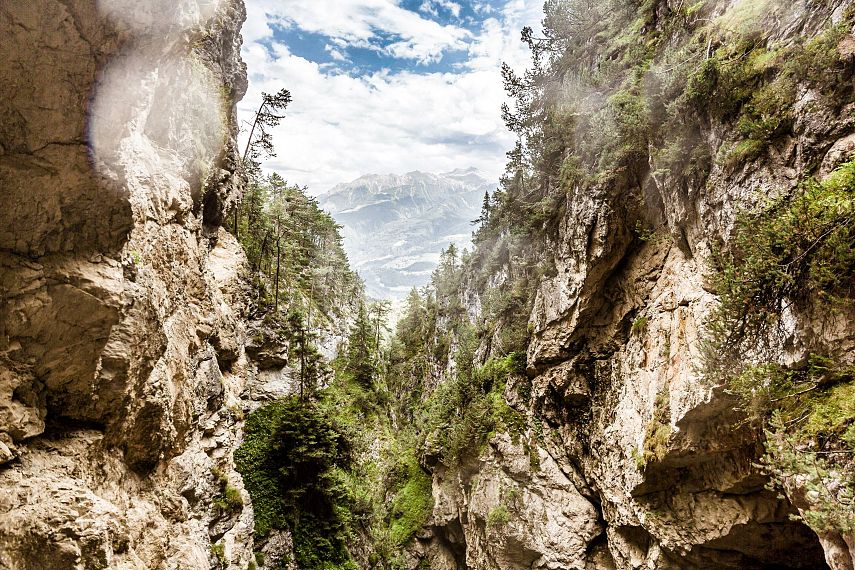 summer hiking rosengarten gorge imst tyrol