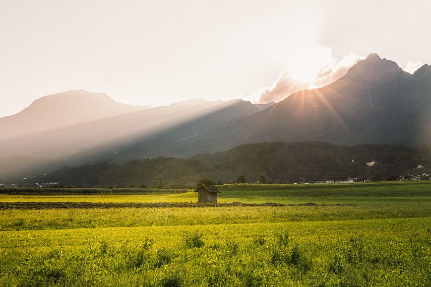 Sonnenuntergang über Tarrenz
