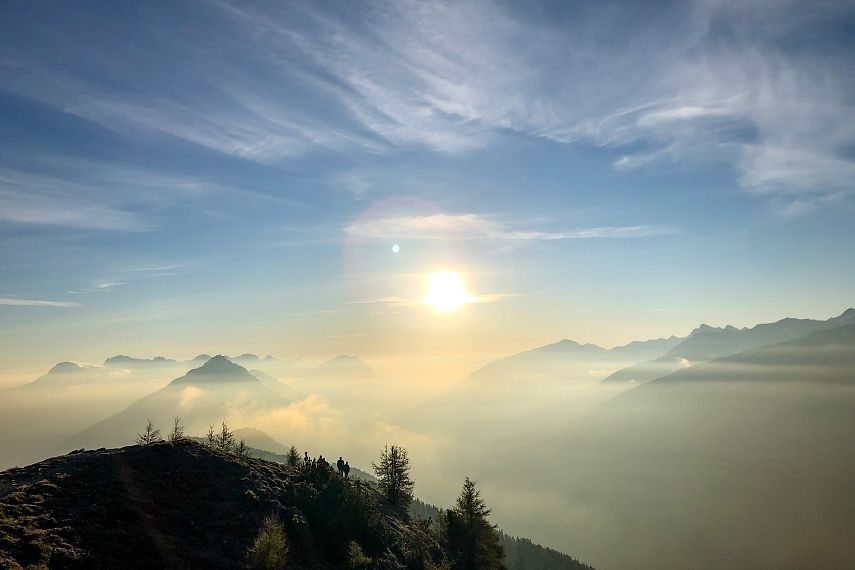 Kreuzjoch Imsterberg Alps Panorama Sunrise in the mountains