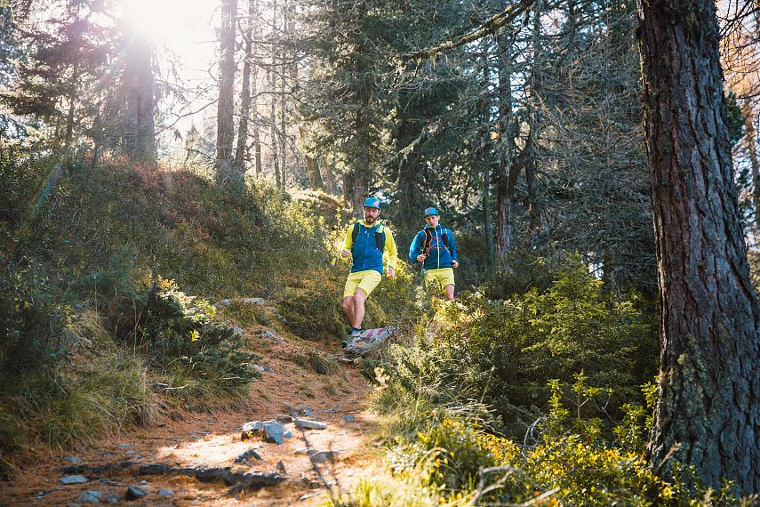 running in the mountains imsterberg tyrol autumn holiday