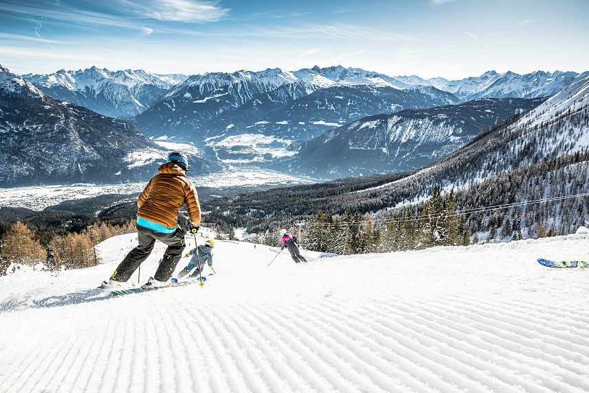 Skiing in Tyrol between Gurgltal and Inntal in Hoch-Imst