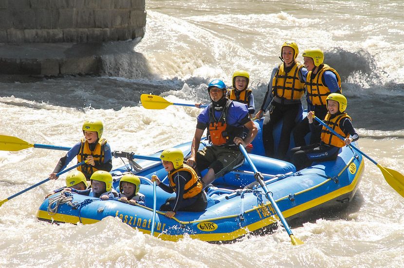 rafting sommer familie imst tirol